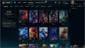 Conta LoL Lvl 103 - Gold 1/ 70 Campeões/20 Skins Boa - League of Legends
