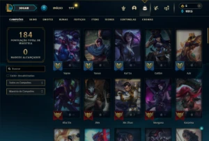 Unranked com 80 Champs e 37 Skins ( ADC / MID / JG ) - League of Legends LOL