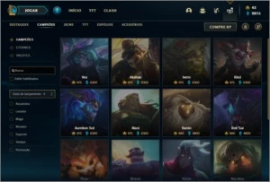 Conta platina 1 com 145 champs e 199 skins ( NIVEL 559 ) - League of Legends LOL