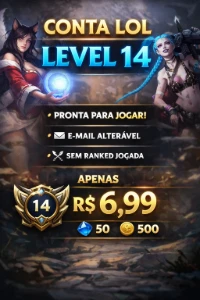 CONTA NÍVEL 14 -  League Of Legends (LOL)
