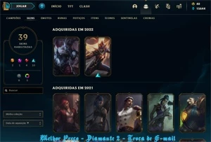 Conta League of Legends - Diamante 2 - MMR Alto LOL
