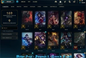 Conta League of Legends - Diamante 2 - MMR Alto LOL