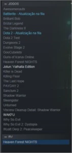 Conta Steam com vários jogos