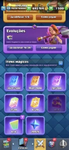 Conta de clash royale varias lvl 16 muito top