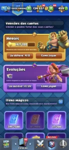 Conta de clash royale varias lvl 16 muito top