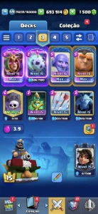 Conta de clash royale varias lvl 16 muito top