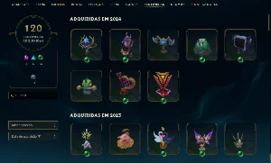 Conta LOL com 900+ skins - League of Legends