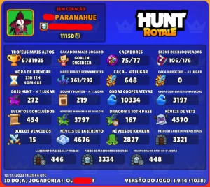 Hunt Royale - Conta 95% full - Outros