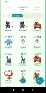 Conta Pokémon level 41