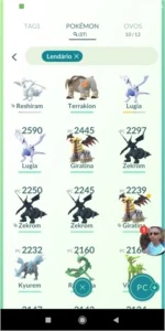 Conta Pokémon level 41