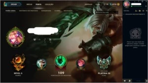 CONTA Platina 3 (FLEX) BARATINHA! (S/BORDA) - League of Legends LOL