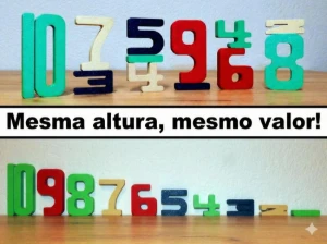 Kit Matemática Montessori com Números de 1 a 10