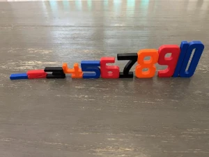 Kit Matemática Montessori com Números de 1 a 10 - Artesanato e Personalizados