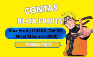 Conta Blox Fruits LVMAX CDK SG - Nível Máximo (2550) - Roblox