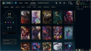 CONTA GOLD 4 - 70 CAMPEÕES E 32 SKINS - League of Legends LOL