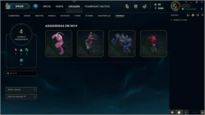 CONTA GOLD 4 - 70 CAMPEÕES E 32 SKINS - League of Legends LOL