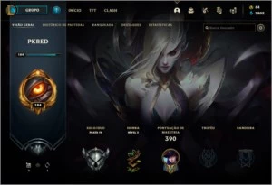 Conta no League Of Legends TOP LOL