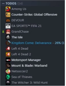 Conta Steam LVL 5 com 14 jogos famosos,sem ban