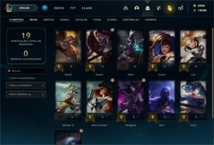 Conta nível 16 com 2000 RP - League of Legends LOL