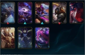 ACC Riot games Valorant 1° passe,LOL 57 skins, tft 9 lendas - League of Legends