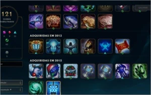 conta com riven 2012, ícones e wards raras - League of Legends LOL