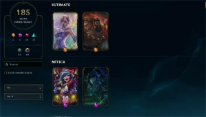 Conta LOL, 200 skins+, ex Diamond 1, cosméticos TFT!!! - League of Legends