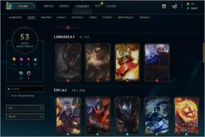 CONTA DE LOL MAIN YASUO LV 375, 53 SKINS MUITA MAESTRIA!!! - League of Legends