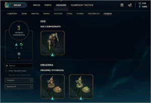 Conta Platina II 50 skins  Bom MMR - League of Legends LOL