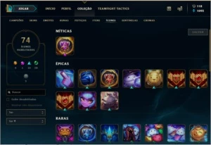 Conta Platina II 50 skins  Bom MMR - League of Legends LOL