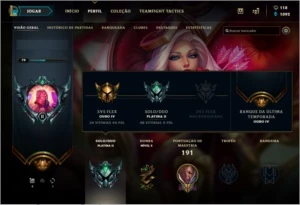 Conta Platina II 50 skins  Bom MMR - League of Legends LOL
