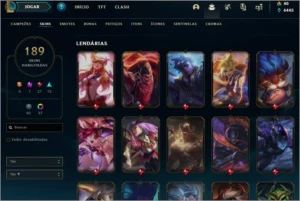 Conta Lol platina 2, 190 skins, 6 prestigio, 17 lendarias... - League of Legends