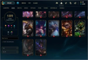 Conta Lol platina 2, 190 skins, 6 prestigio, 17 lendarias... - League of Legends