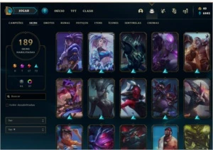 Conta Lol platina 2, 190 skins, 6 prestigio, 17 lendarias... - League of Legends