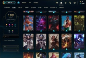 Conta Lol platina 2, 190 skins, 6 prestigio, 17 lendarias... - League of Legends