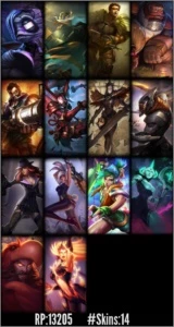 Conta Ouro 3, 41 Campeões E 14 Skins - League of Legends LOL