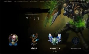 CONTA D4..MMR D3 OU D2 - League of Legends LOL