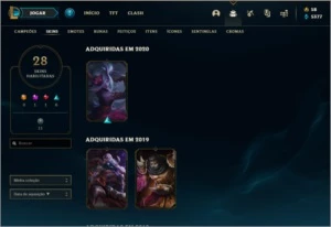 Conta de lol bronze 3(provisorio) com skins top - League of Legends