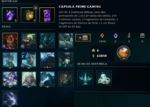 Smurf Premium C/ Darius Nova Temível + Cápsula Prime Gaming - League of Legends LOL