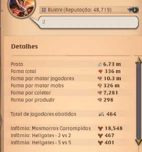Conta Albion 336m de fama - Albion Online