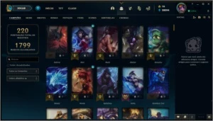 Conta League of Legends Diamante 4 1151 skins LOL