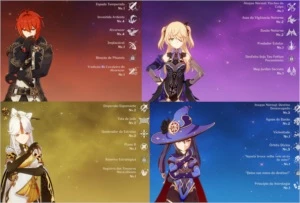 #003 Mona Gean Diluc +Oração Perdida aos Ventos Sagrados - Genshin Impact