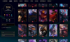 Conta ouro 4 - 304 SKINS - League of Legends LOL