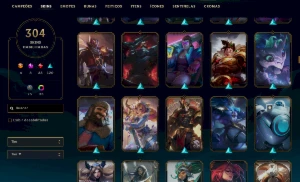Conta ouro 4 - 304 SKINS - League of Legends LOL