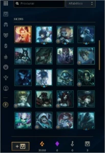 Conta plat 4  lvl 63 52%de winrate. - League of Legends LOL