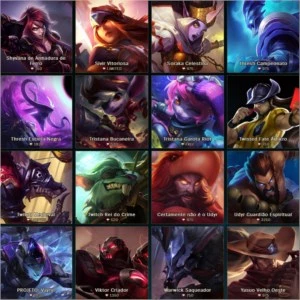 CONTA (SEASON 4) PLATINA(SOLOQ, FLEX E TFT)NVL 150+ 50 SKINS - League of Legends LOL