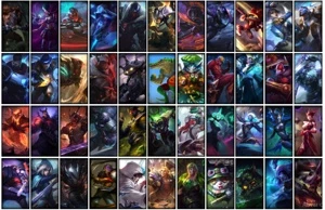 Conta ouro 4 com 102 Champs e 100 Skins + 659 RP - League of Legends LOL