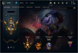CONTA NÍVEL 230, 48 SKINS, OURO 3 - League of Legends LOL