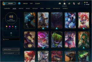 CONTA NÍVEL 230, 48 SKINS, OURO 3 - League of Legends LOL