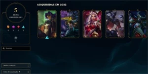 CONTA LOL DIAMANTE 2  - 33 CHAMP - 5 SKINS - League of Legends
