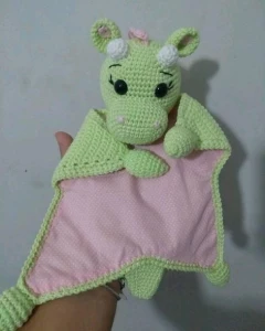 Naninha ou Manta do Apego em Crochê - Dragão Menina - Artesanato e Personalizados